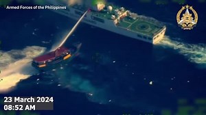 China coastguard uses water cannons against Philippine ships in South China Sea