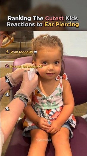 Ranking the Cutest Kids Reactions to Ear Piercing