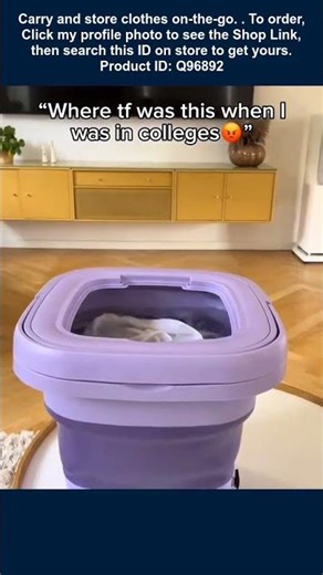 This is a portable mini washing machine.