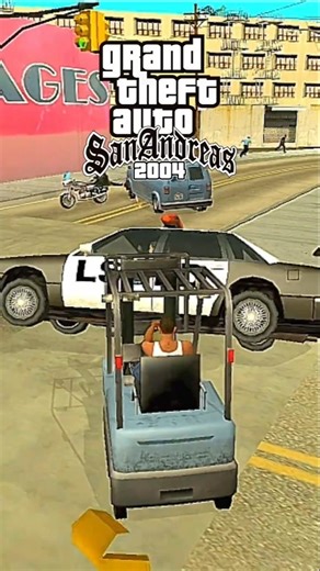 Que Pasa si Subimos a un Patrulla con un Montacargas en Todos los GTA #gta #gtasa #gta5 #fyp