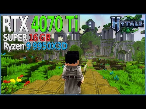 Hytale Benchmark | RTX 4070 Ti SUPER + Ryzen 9 9950X3D | 1080p Full HD | Max Settings
