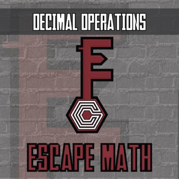 Decimal Operations Escape Room Activity - Printable & Digital Game