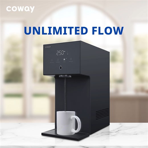 Unlimited flow for unlimited satisfaction! Ever-ready to meet your hydration needs, our Coway DAZZIE provides an unlimited flow of hot and ambient water, along with having a dedicated 1-litre tank for cold water. Plus, you can drink with ease knowing that your water is Coway NanotrapTM filtered, which effectively eliminates up to 99.999%* of Murine Norovirus from tap water while maintaining minimal discharge water levels! Stay hydrated at https://bit.ly/4cGdzh6 #CowayMalaysia #CowayChangesYourLi