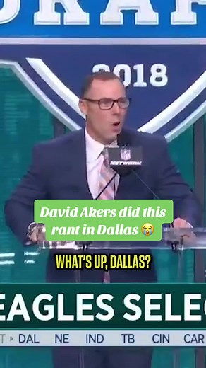 David Akers Philadelphia Eagles Draft Speech