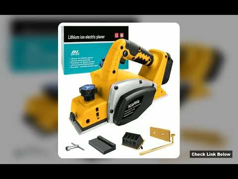 Brushless Electric Planer 15000RPM Cordless Handheld Power Planer Carpenter Home DIY for Dewalt 20V