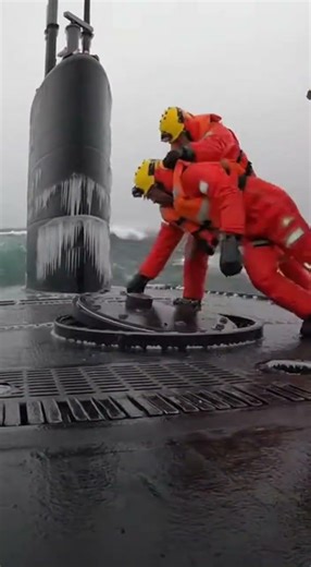 US Navy Submarine Surface Operations in Extreme Arctic Conditions #military#navy