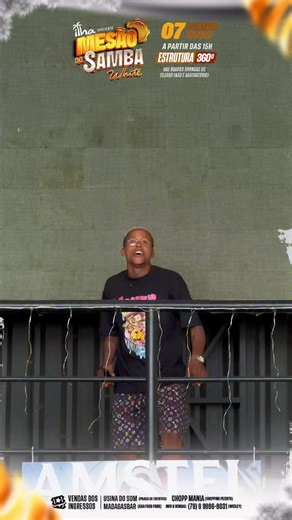 Portal Itnet on Instagram: "Se até o Nego Duro veio conferir é porque o Mesão do Samba White tá simplesmente IMPECÁVEL! 😮‍💨🔥 Olha a estrutura que te espera: ✨ Palco 360° pra viver o samba em todos os ângulos 🍻 Novos pontos de bebidas 🚹 Banheiros químicos masculinos 🚺 Banheiros EXCLUSIVOS para as mulheres 📸 Espaço instagramável da AMSTEL pra garantir sua foto mais braba E atenção para o horário, hein: ⏰ O sambão começa às 15h 🕥 Portões abrem às 14h30 O domingão vai ser daquele jeito: 🎤 A