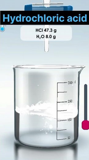 HCL + Fe, hydrochloric acid in iron metal reaction #shorts #short #science #experiment #viral #share
