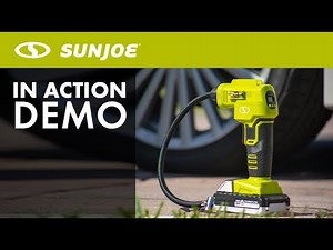 24V-AJC-MAX - Sun Joe Cordless Portable Air Compressor Kit - Live Demo