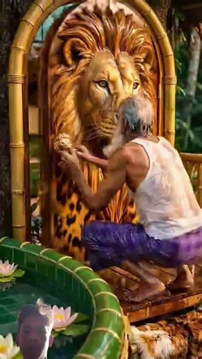 I Built a Jungle Survival Tree House in Lion Territory Using Wood & Bamboo 🦁🌳