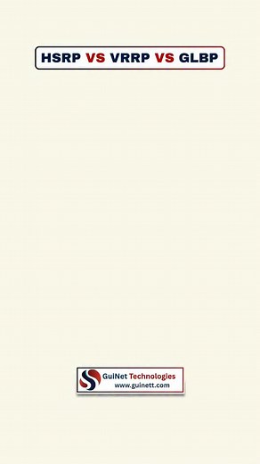 13 reactions | HSRP vs VRRP vs GLBP – Which One Should You Use? If...