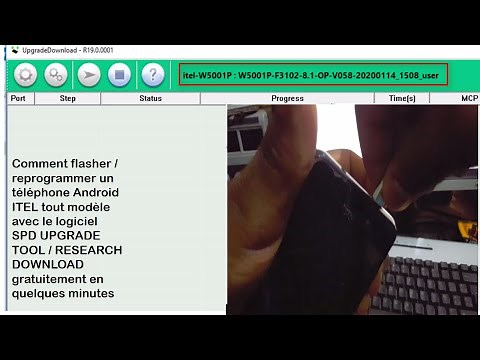 Comment Flasher / Reprogrammer un téléphone Android ITEL avec le logiciel RESEARCH DOWNLOAD