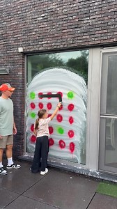 1.2M views · 344 reactions | Conect all the red dots in a straight line  #connecting #reddot #straightlines #GirlChallenge | Window Artist | Facebook