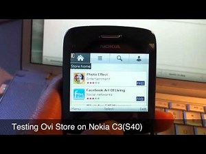 Ovi store on Nokia C3