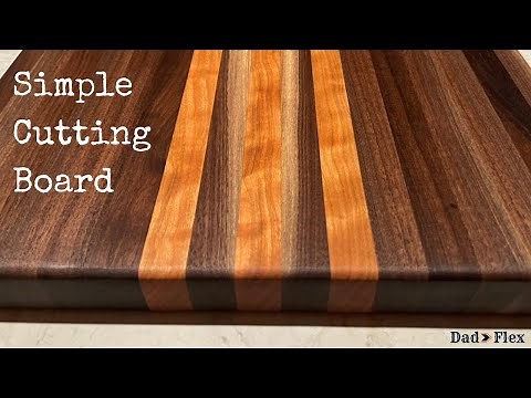 Easy Cutting Board Build - Cherry/Walnut Woodworking