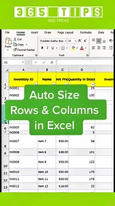 136K views · 1.1K reactions | Another autofit #reelsfbviral #fbreels #reelsfb #exceltricks #reels #learnexcel #tipsandtricks #exceltips #tutorial | 365 Tips & Tricks | Facebook