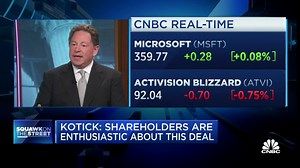 Activision-Blizzard CEO on Microsoft deal: Shareholders are 'overwhelmingly positive' on deal