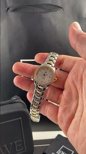 TAG Heuer Link MOP Steel Yellow Gold Diamond Ladies Watch WJF1354 | SwissWatchExpo