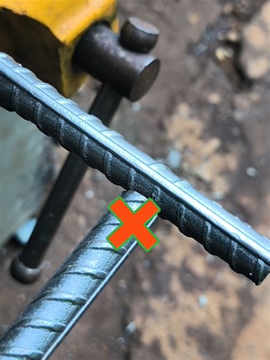 Tricks for welding strong rebar joints #handmade #welder #welding #DIY
