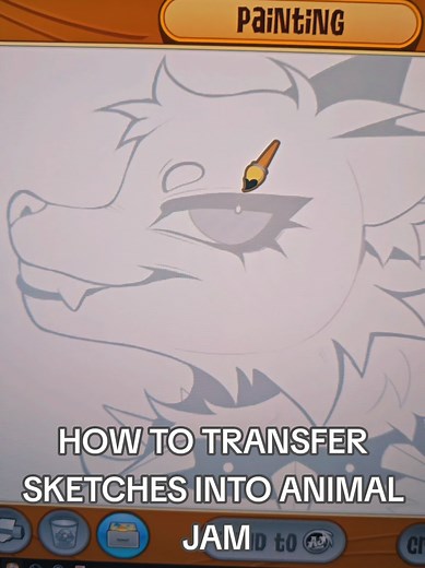 How to Transfer Sketches into Animal Jam Art Program