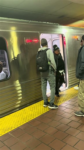 New subway train in Baltimore, I think it was put in service same day