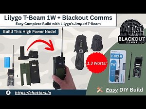 Lilygo T-Beam 1W in a 3D Printed Case - For Mobile Mesh Node & Tracker : Blackout Comms