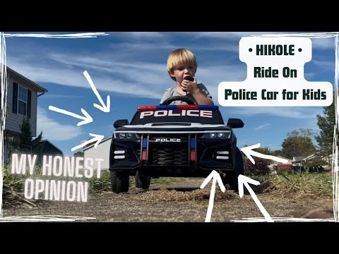 My Experience With : Hikole Ride on Police Car for Kids - 12V Electric Cop Cars with Remote Control,