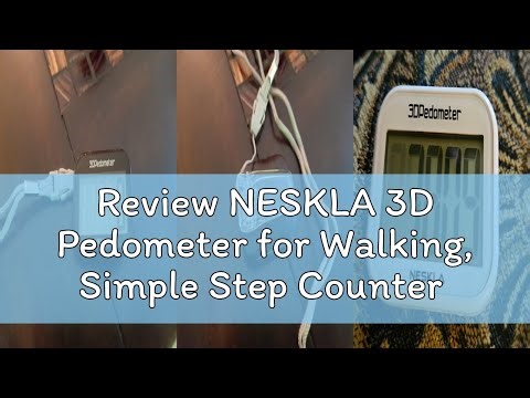 Review NESKLA 3D Pedometer for Walking, Simple Step Counter with Large Digital Display, Step Tracker
