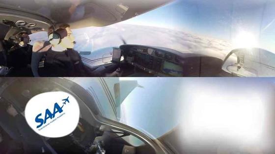 How Cloud Surfing Looks From Inside A 360VR Aircraft Cockpit