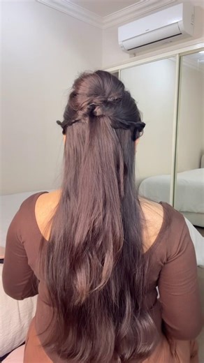 Easy Half-Up Twisted Hairstyle Tutorial | Simple Party Hairstyle for Long Hair