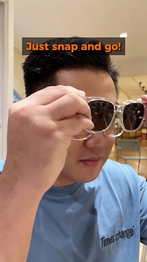 Experience effortless style with our magnetic clip-on sunglasses – simply snap, clip, and transform your look in seconds! 😎 Get the #RETRAxOJO now! 🧡 #OJOEyewear #EyewearForAll #fyp