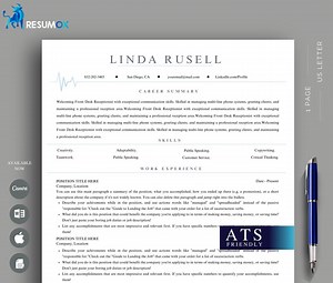 Modèle de CV diplômé | CV débutant pour Word et Canva | CV sans expérience | Demande d'emploi pour étudiant universitaire | CV premier emploi - Etsy France