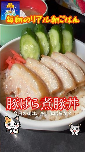 「豚ばら煮豚丼」 #豚ばら #煮豚 #簡単レシピ #まいにちごはん #料理 #朝ごはん #自炊 #レシピ #cooking #レシピ動画 #おうちごはん #朝丼 #料理動画 #麦ご飯 #節約料理