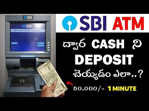 Cash Deposit in SBI ATM Using Debit Card | Very Easy Method