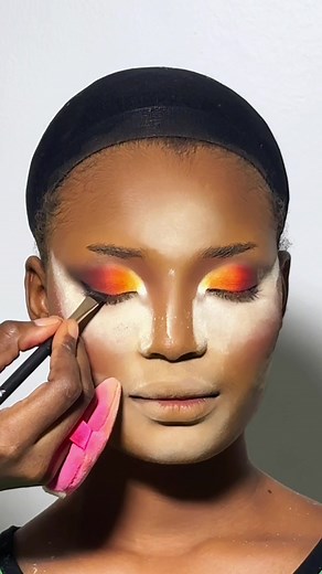 Replying to @Enimsayy_Jaune Sunset Eyeshadow Tutorial😍🌅 For makeup bookings and enquiries,WhatsApp 0502914380 #shiribeauty #sunsetmakeup #sunseteyeshadow #sunseteyeshadowtutorial #eyeshadowtutorial #eyeshadowlook #ghanaianmakeupartist🇬🇭