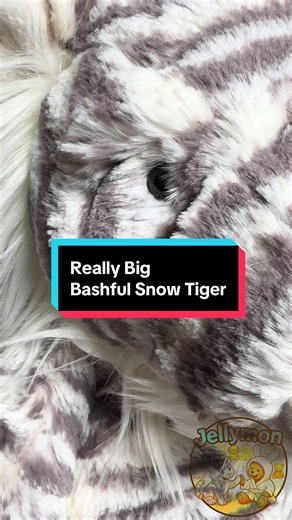 Unboxing My Adorable Bashful Snow Tiger Plush Toy