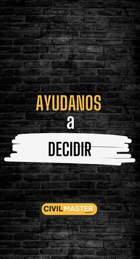 Ayúdanos a decidir el tema de nuestro Live: Cómo potenciar tu CV o cómo actuar en tu entrevista de trabajo #civilmaster #cv #entrevistadetrabajo #estudiantedeingenieriacivil