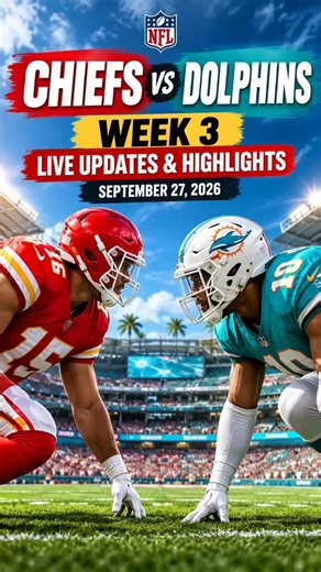 Chiefs vs Dolphins LIVE:Week 3 Updates, Highlights & Latest NFL Action | Kansas City vs Miami#Chiefs