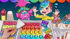 1.2M views · 10K reactions | ASMR ICE CREAM ROLL RAINBOW POP IT - Seegi Channel | Stop Motion Paper ASMR | Facebook