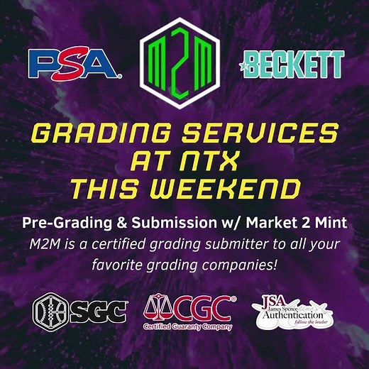 Get Graded by Market2Mint at NTX TCG Card Show,