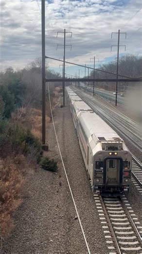 NJT Multi-Level train to NY action #njt #njtransit