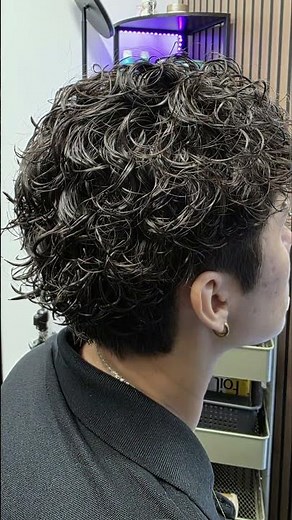Short Perm Easy to manage for men and women #manhairperm #shortperm