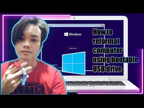 HOW TO REFORMAT COMPUTER OR LAPTOPS USING BOOTABLE USB DRIVE
