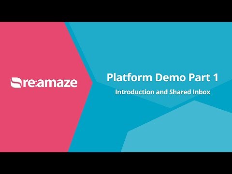 Re:amaze Platform Demo Part 1