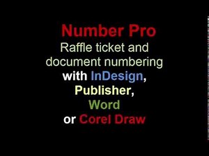 raffle ticket numbering software