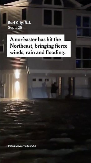 Nor’easter Hits East Coast With Floods and Winds