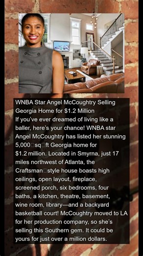 Angel McCoughtry My Crib Is Yours ... For 1.2 Million!!! | #news #shorts