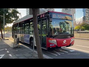 Buses in Barcelona, Spain 2024