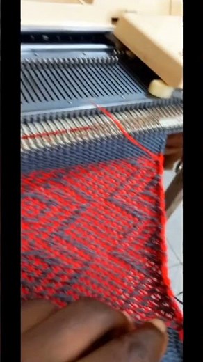 Weaving on Brother knitting Machine tutorial https://youtu.be/jmg2hr2UsBE #knitting #shorts