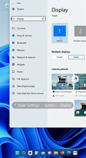 How to Add Multiple Displays FAST #shorts #youtubeshorts #dualmonitor #techtips #computer #laptop